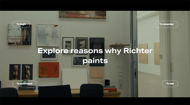 Screenshot of the ‘Gerhard Richter: Painting After All’ exhibition primer on the Metropolitan Museum of Art’s website