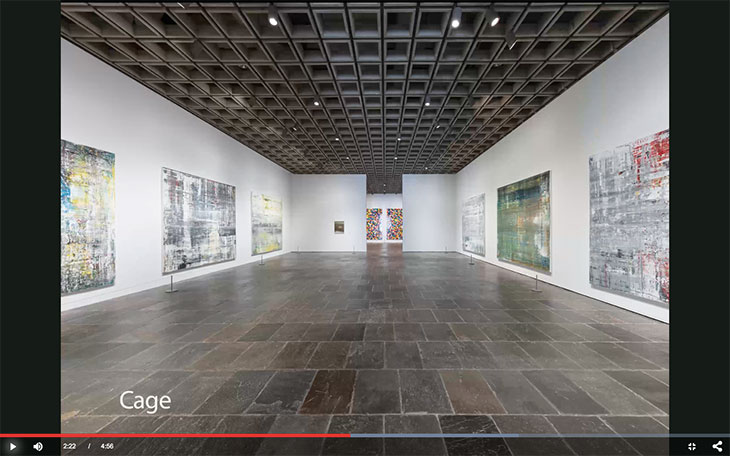 Screenshot of the ‘Gerhard Richter: Painting After All’ exhibition tour on the Metropolitan Museum of Art’s website