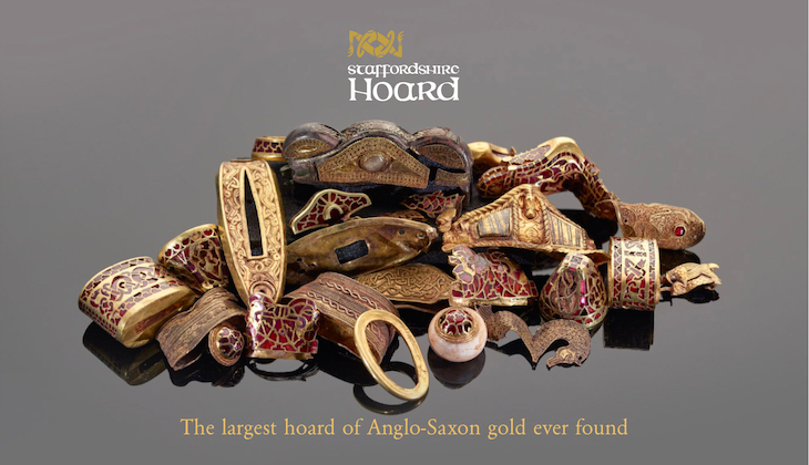 Screenshot of the landing page for the Staffordshire Hoard website