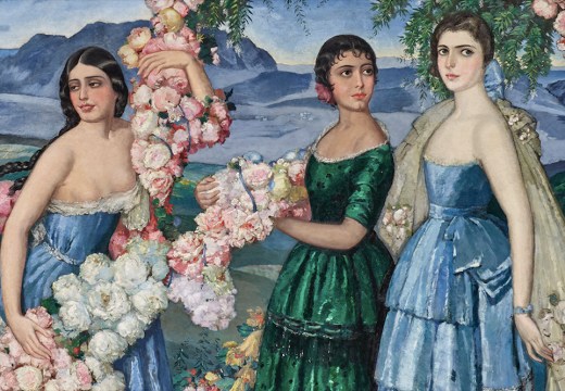 Flores Mexicanas (detail; 1914–29), Alfredo Ramos Martinez.