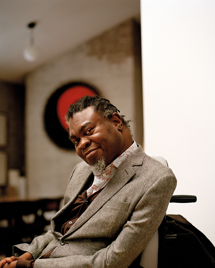 Yinka Shonibare, photographed at his studio in London in February 2020.