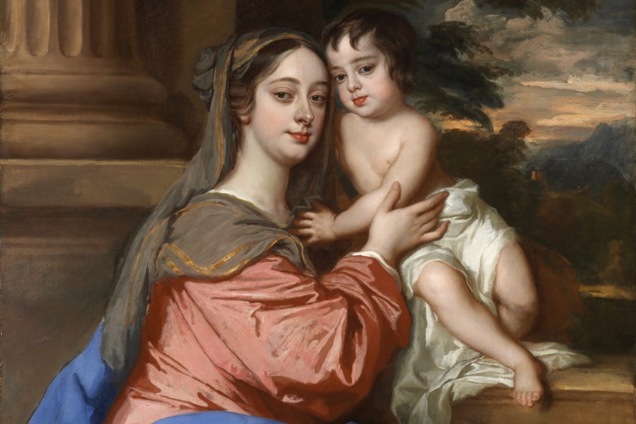 Barbara Palmer (née Villiers), Duchess of Cleveland with her son, probably Charles Fitzroy, as the Virgin and Child (c. 1664), Peter Lely. National Portrait Gallery, London