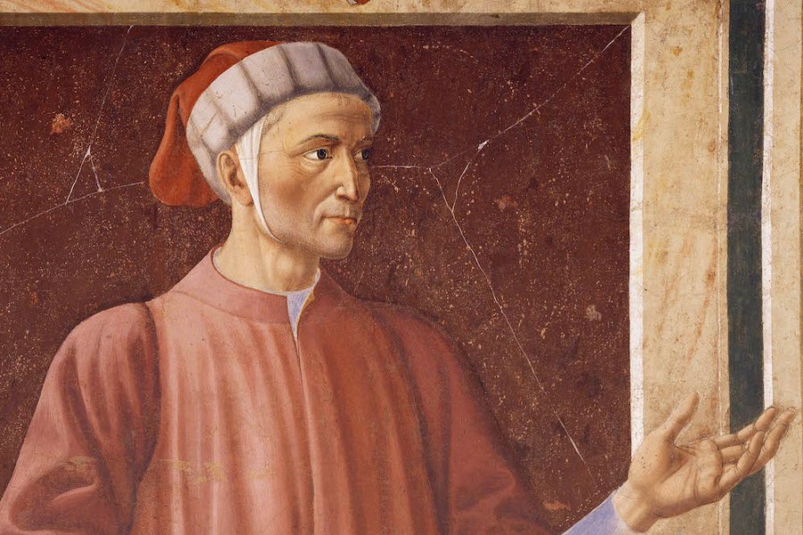 Dante (detail; c. 1448–49), Andrea del Castagno.