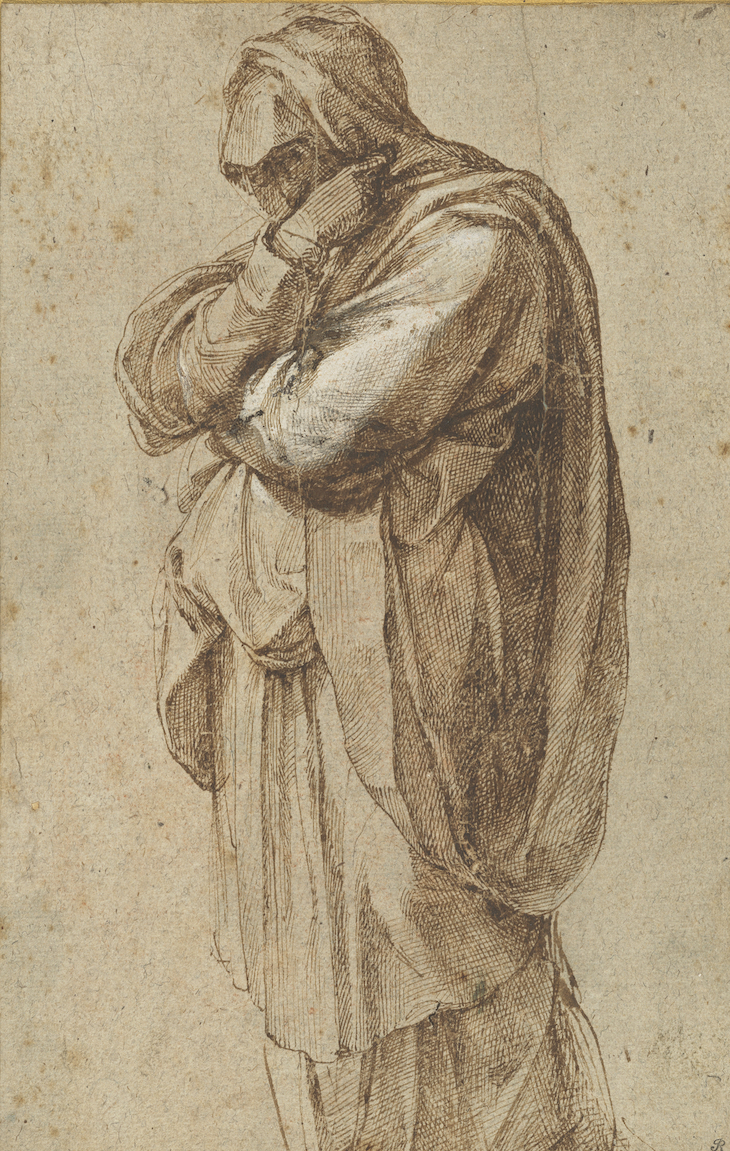 Study of a Mourning Woman (c. 1500–05), Michelangelo Buonarotti