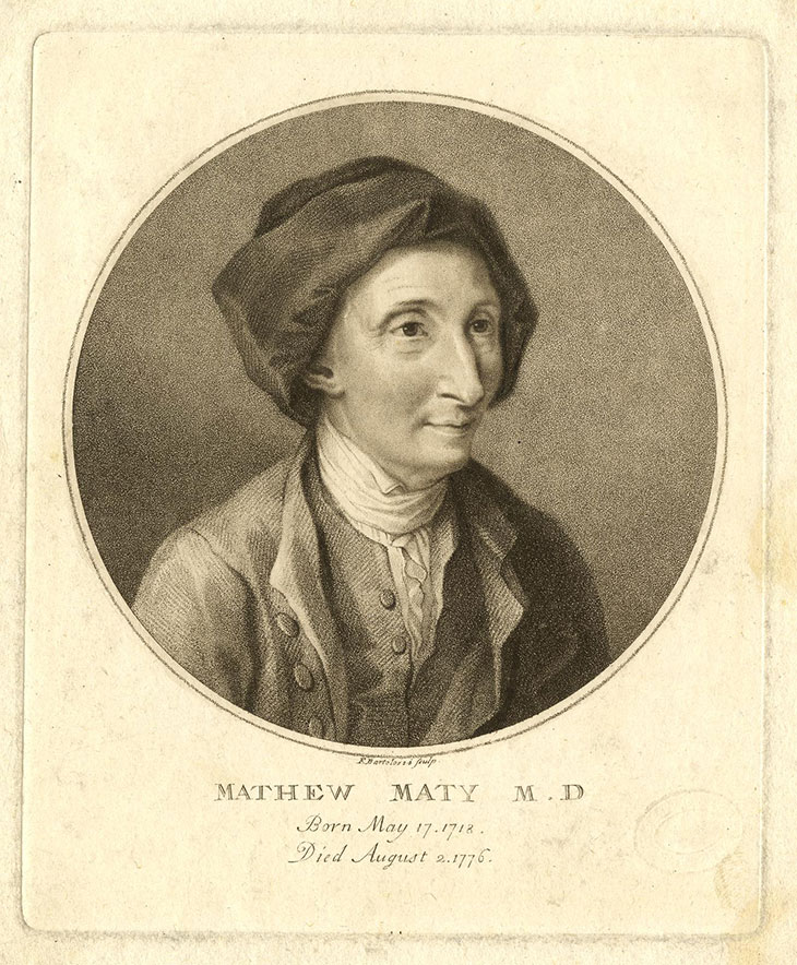 Matthew Maty (1777), Francesco Bartolozzi.