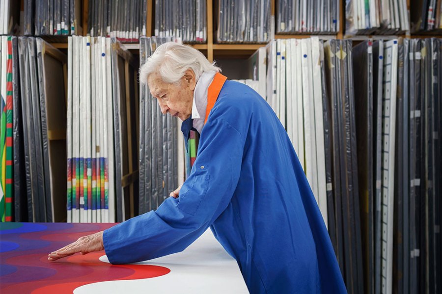 Julio Le Parc, photographed in his studio in Cachan in February 2020 by Claire Dorn