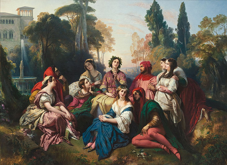 Decameron (1837), Franz Xaver Winterhalter. The Princely Collections, Liechtenstein, Vaduz-Vienna