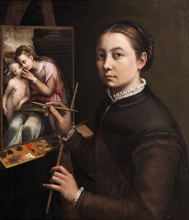 Self-portrait at the Easel (c. 1556), Sofonisba Anguissola.