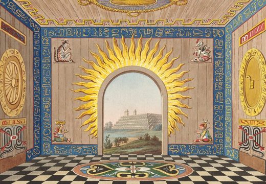 ‘Mexican taste’, plate 35 from Presentation and History of the Taste of the Leading Nations (1796–99) by Joseph Friedrich zu Racknitz.