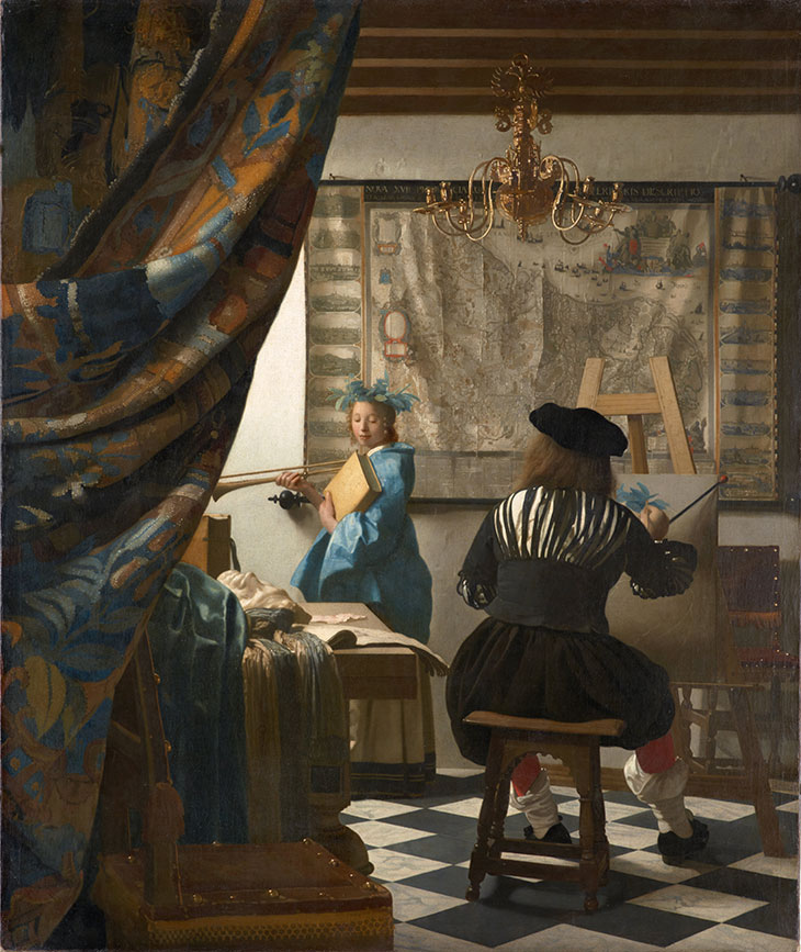 The Art of Painting (c. 1666–68), Johannes Vermeer. Kunsthistorisches Museum, Vienna