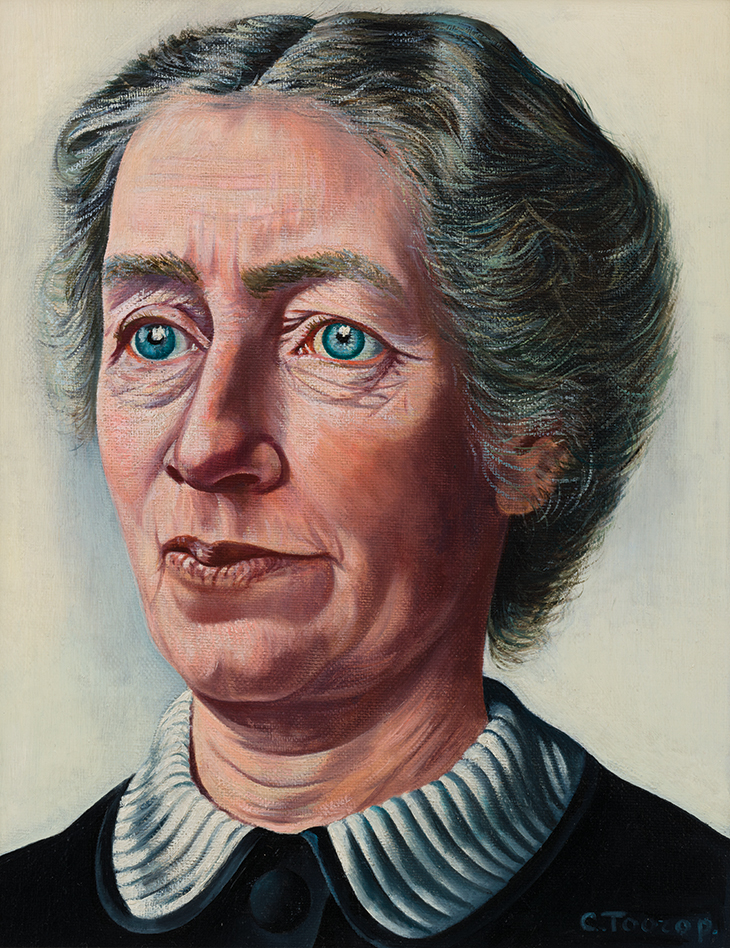 Portrait of Lotte Radermacher-Schorer (1939–40), Charley Toorop. Museum MORE, Gelderland.
