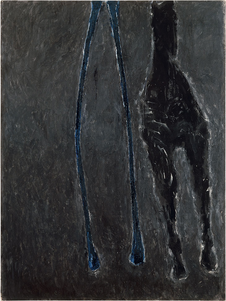 Wishbone (1979), Susan Rothenberg. Anderson Collection at Stanford University