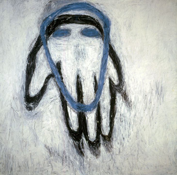 Blue Head (1980–81), Susan Rothenberg. Virginia Museum of Fine Arts, Richmond.