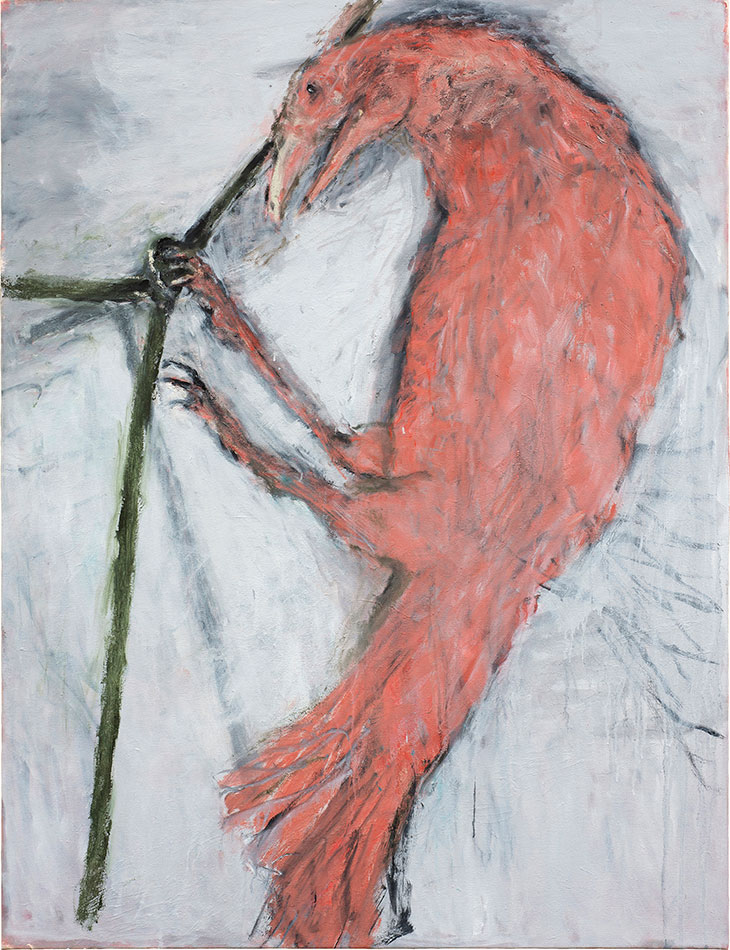Pink Raven (2012), Susan Rothenberg. Hall Art Foundation.