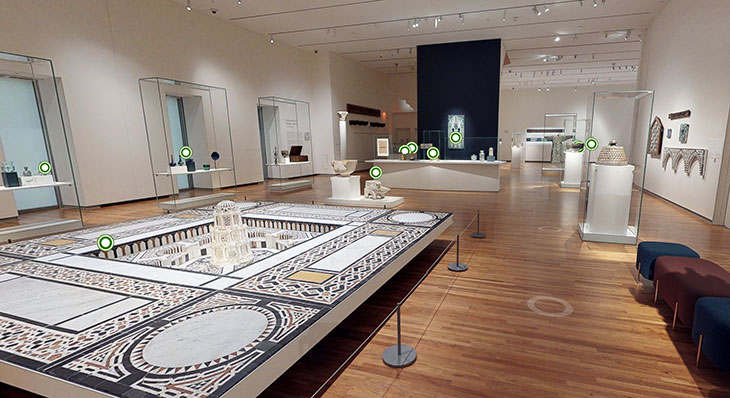 Screenshot of the Aga Khan Museum’s permanent gallery 3D tour
