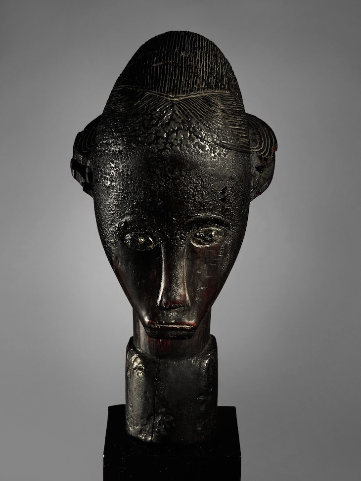 Reliquary head (19th century), Fang-Betsi people, central Africa.
