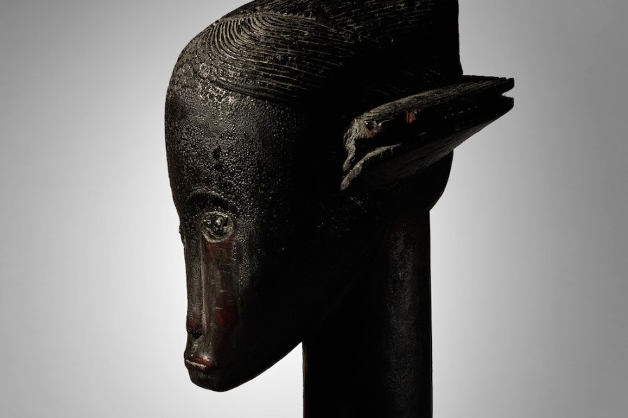 Reliquary head (19th century), Fang people, central Africa.