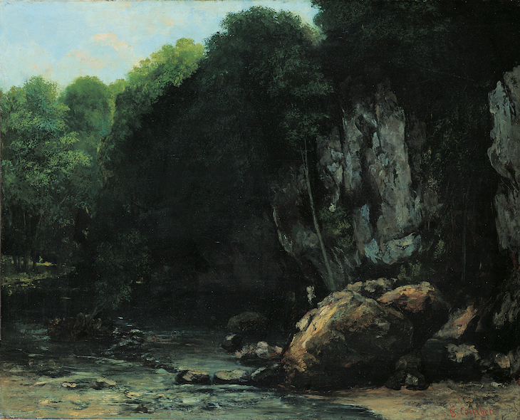 The Stream (c. 1865), Gustave Courbet.