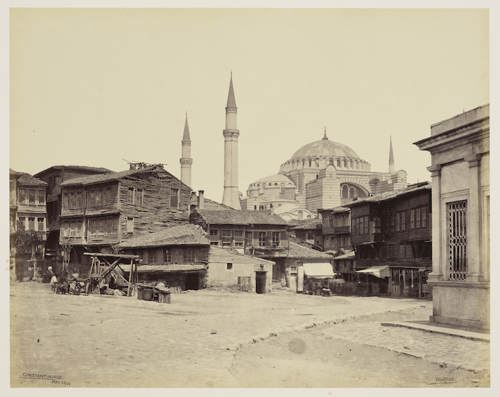Mosque of St Sophia from Hippodrome, Istanbul (1862), Francis Bedford.