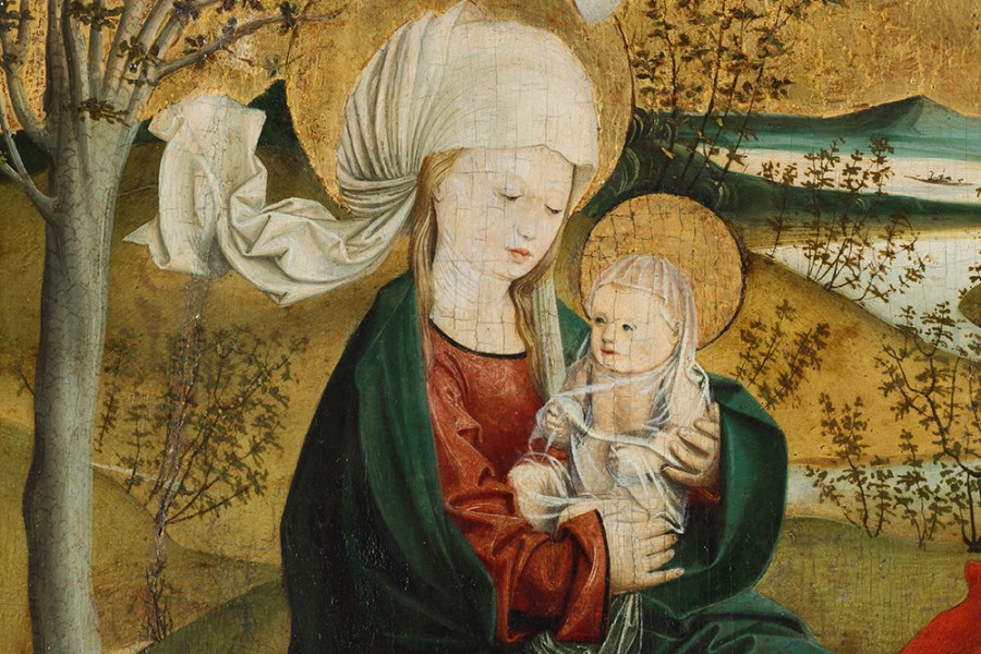 The Flight into Egypt, from the Mondsee Altarpiece (detail; c. 1495–99), Master of Mondsee.