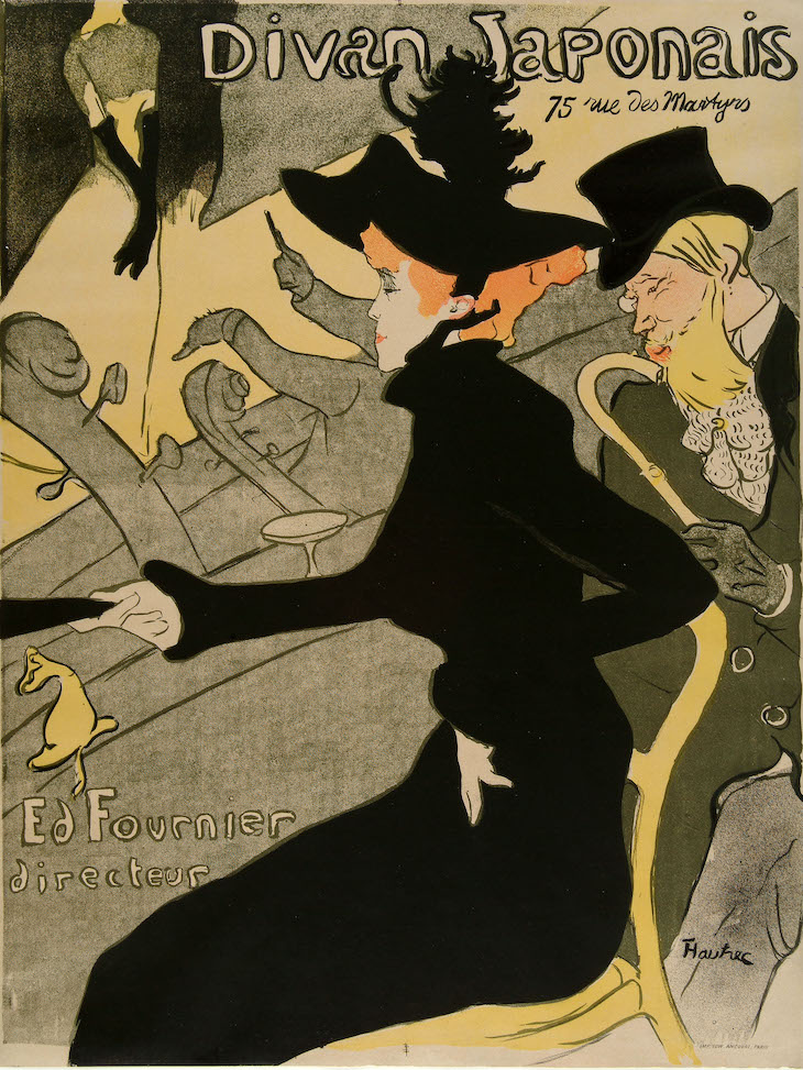 Poster: Divan Japonais (1892), Henri de Toulouse-Lautrec.