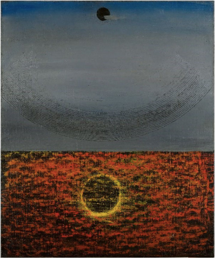 Effet de soleil reflété dans l’eau (1927/28), Max Ernst.
