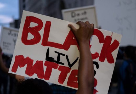 A protest in Detroit on May 29, 2020, during a demonstration over the death of George Floyd. Photo: Seth Herald/AFP via Getty Images