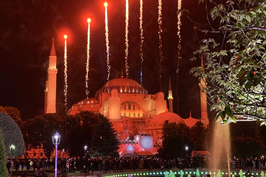 Hagia Sophia, Istanbul, photographed on 29 May 2020.