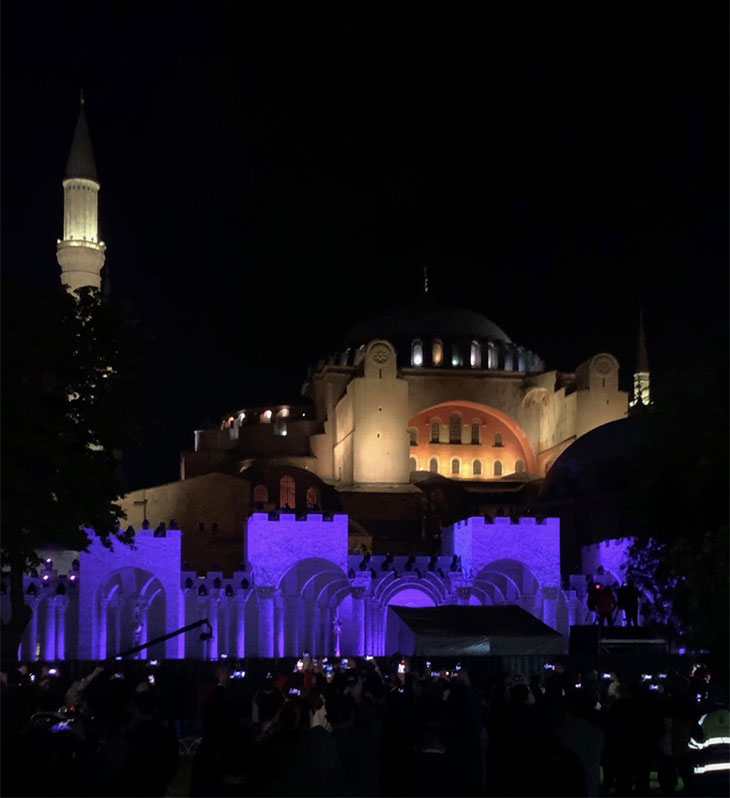 Hagia Sophia, Istanbul, photographed on 29 May 2020.