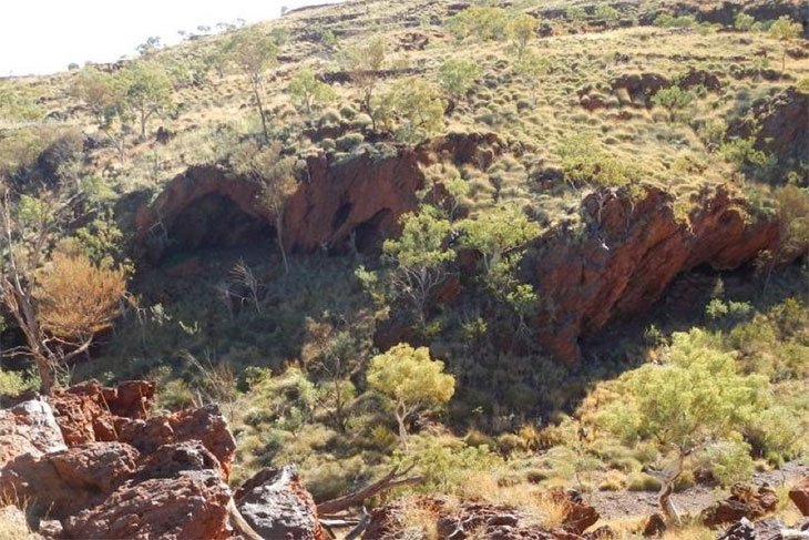 The Juukan Gorge prior to the blasting.