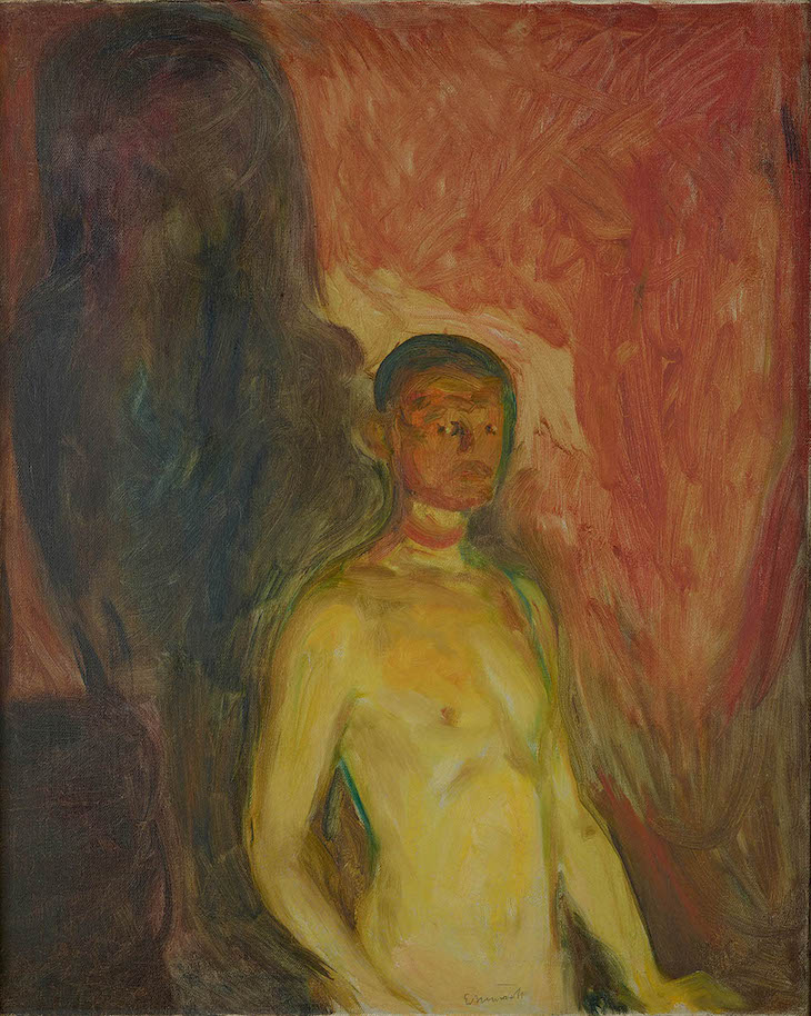 Self-Portrait in Hell (1903), Edvard Munch.