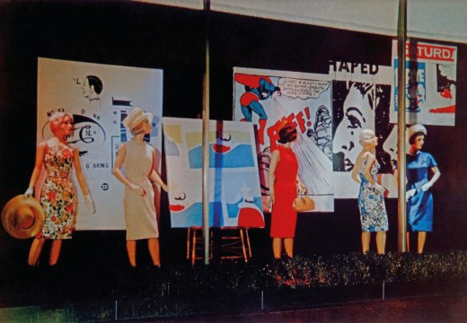 Andy Warhol’s window display for department store Bonwit Teller, New York, in 1961.