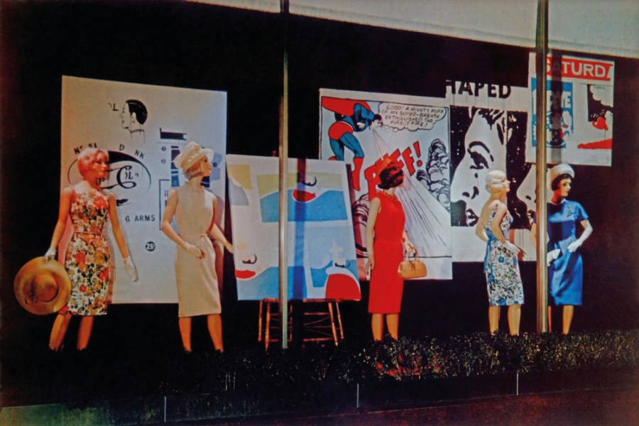 Andy Warhol’s window display for department store Bonwit Teller, New York, in 1961.