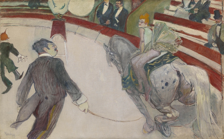 Equestrienne (At the Cirque Fernando) (1887-8), Henri de Toulouse-Lautrec.