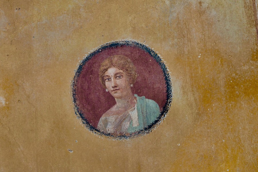 Portrait of a woman from the House with Garden (1st century BC), Pompeii.