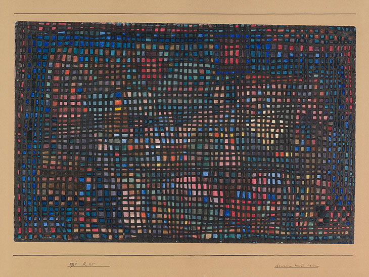 draussen buntes Leben (Colourful life outside; 1931), Paul Klee.