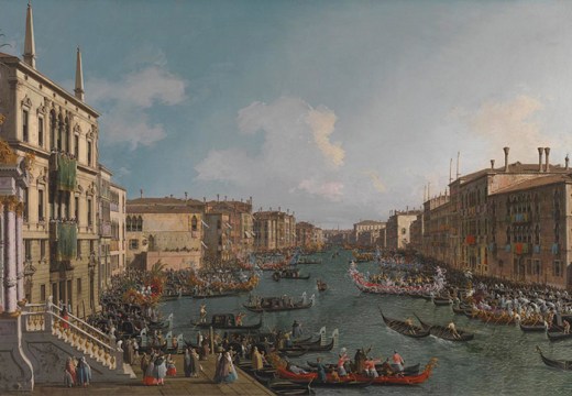 A Regatta on the Grand Canal, (c. 1740), Canaletto. National Gallery, London