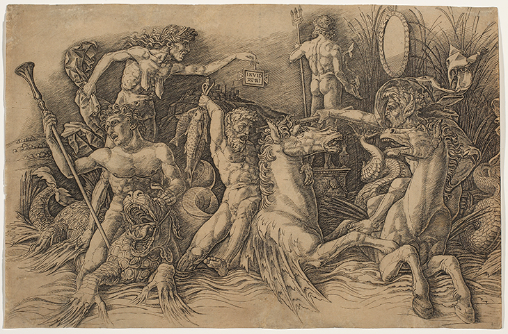 The Battle of the Sea Gods (c. 1485–88), Andrea Mantegna.