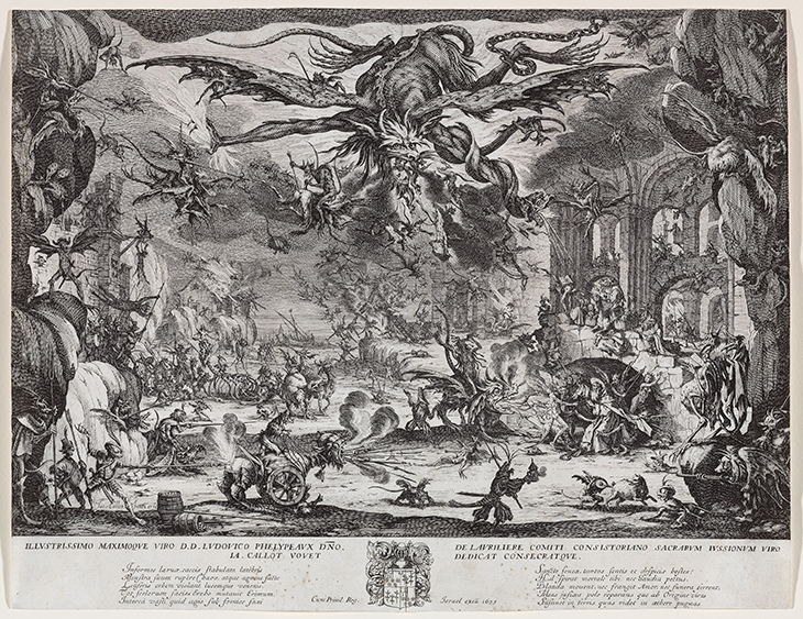 The Temptation of Saint Anthony (second version) (1635), Jacques Callot. 