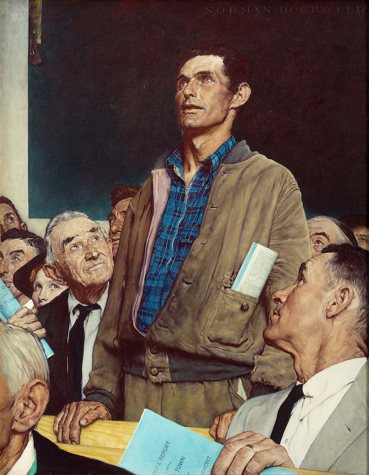 Freedom of Speech (1943), Norman Rockwell. 