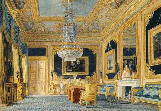 Carlton House: the Blue Drawing Room (detail; c. 1816), Charles Wild