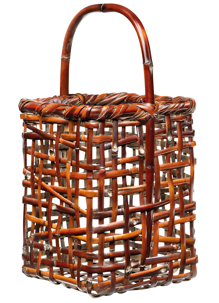 Basket for ikebana (c. 1927–34), Iizuka Rokansai.