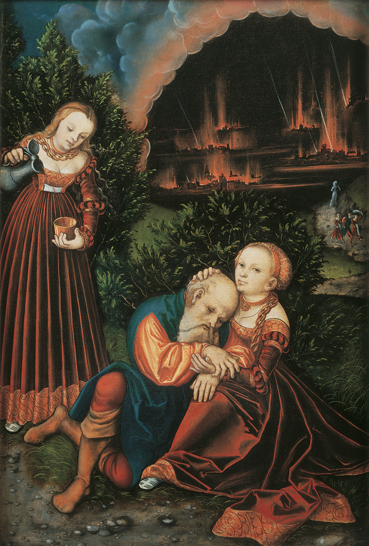 Lot and his Daughters (c. 1530), Lucas Cranach the Elder.
