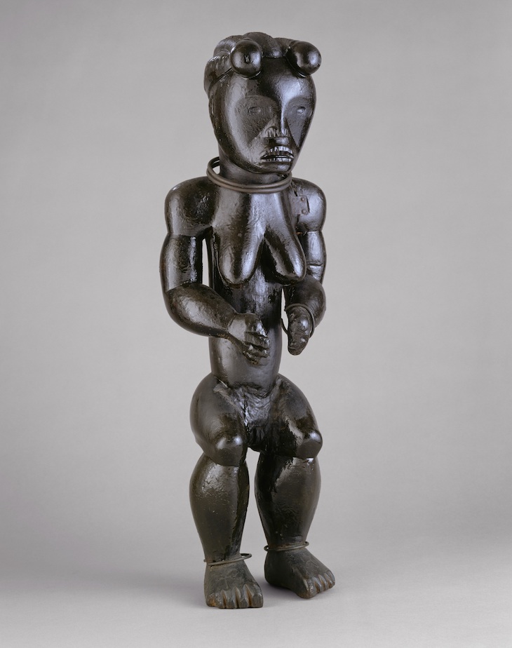 Seated female from a reliquary ensemble (19th–early 20th century), Fang.