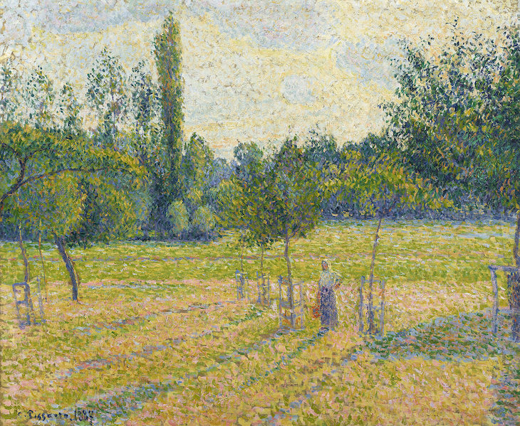 Late Afternoon in our Meadow (1887), Camille Pissarro.