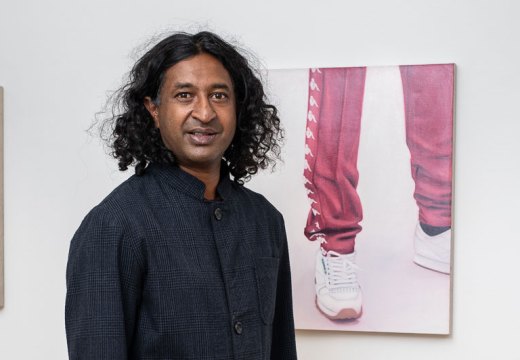 Niru Ratnam in his new gallery.
