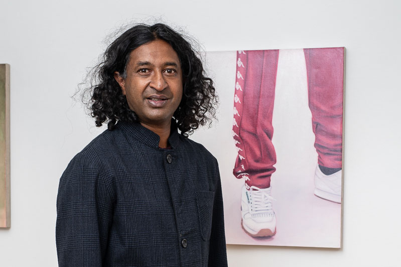 Niru Ratnam in his new gallery.