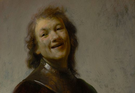 Rembrandt Laughing (detail; c. 1628), Rembrandt van Rijn. J. Paul Getty Museum, Los Angeles