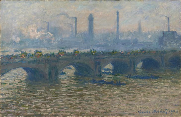 Waterloo Bridge, Overcast (1903), Claude Monet. 