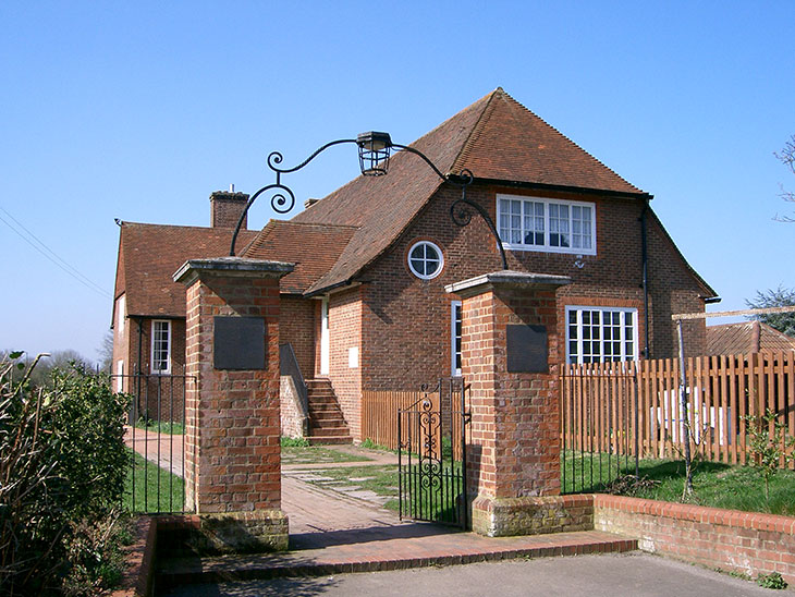 Worplesdon Memorial Hall, which houses the Sidney Sime Gallery.
